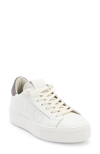 P448 Thea Platform Sneaker In White