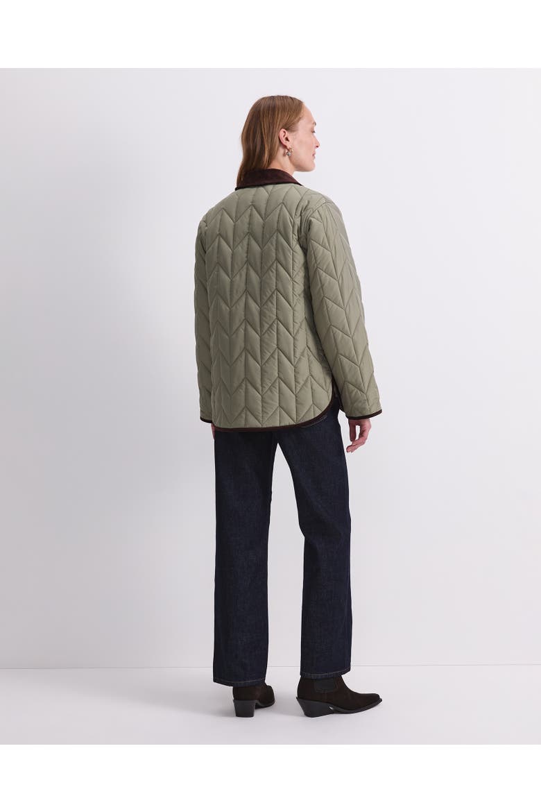 Gillian Quilted Shacket, Alternate, color, Sage