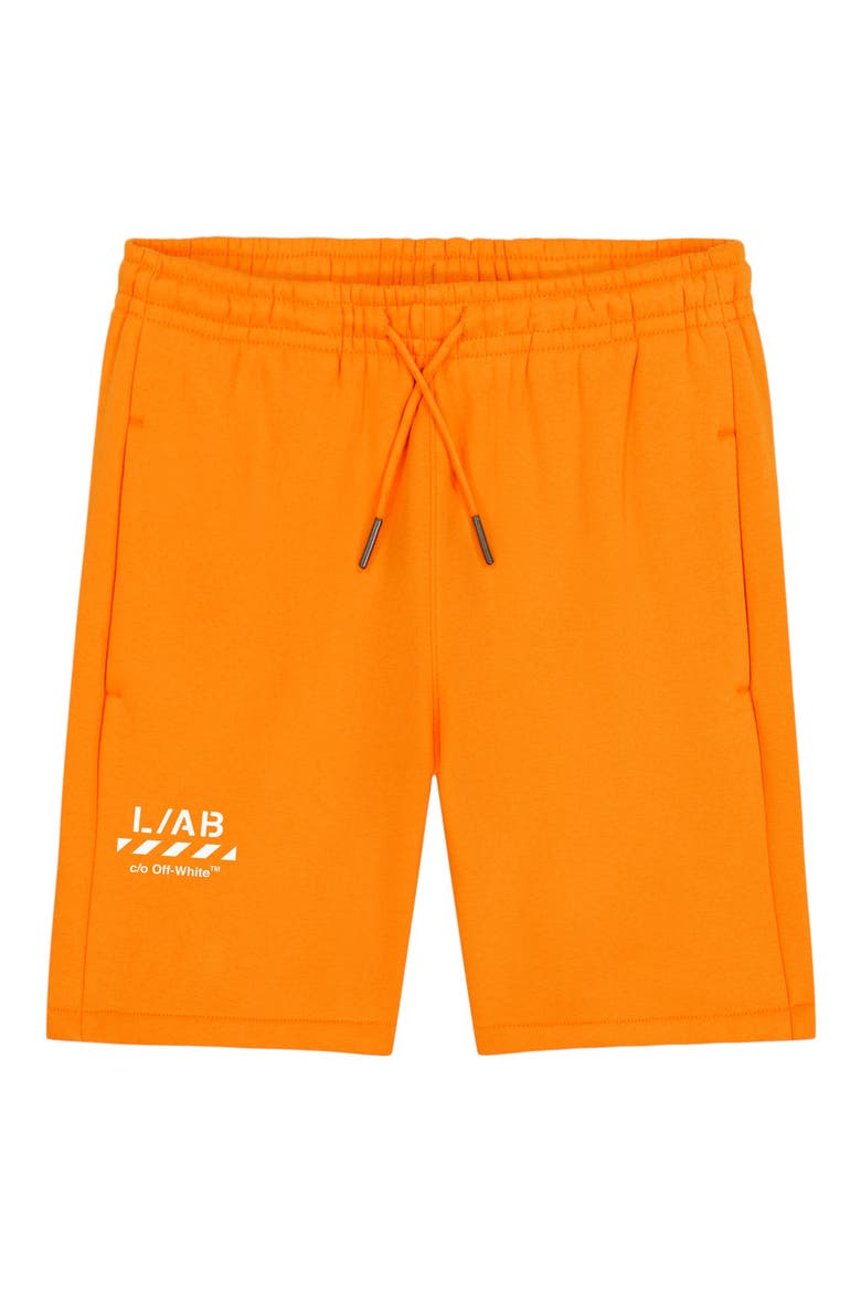 Kids' Logo Basic Fleece Shorts, Main, color, ORANGE TIGER