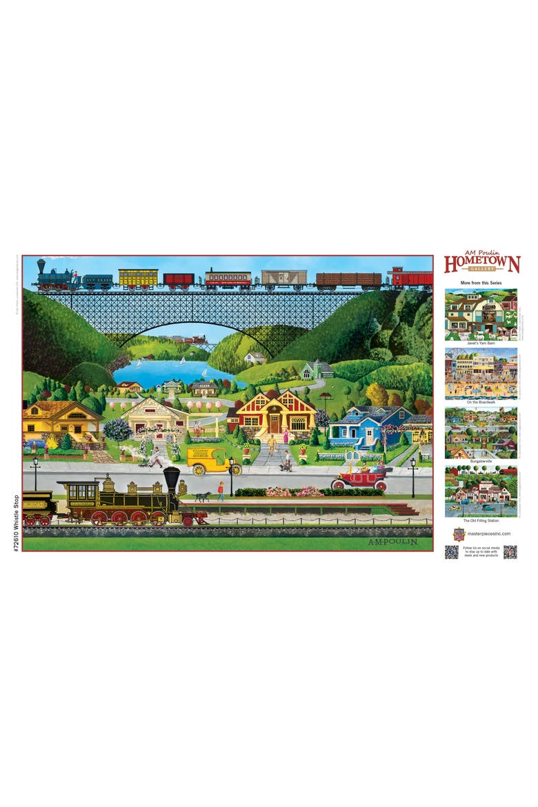Whistle Stop 1000 Piece Jigsaw Puzzle, Alternate, color, Multicolor