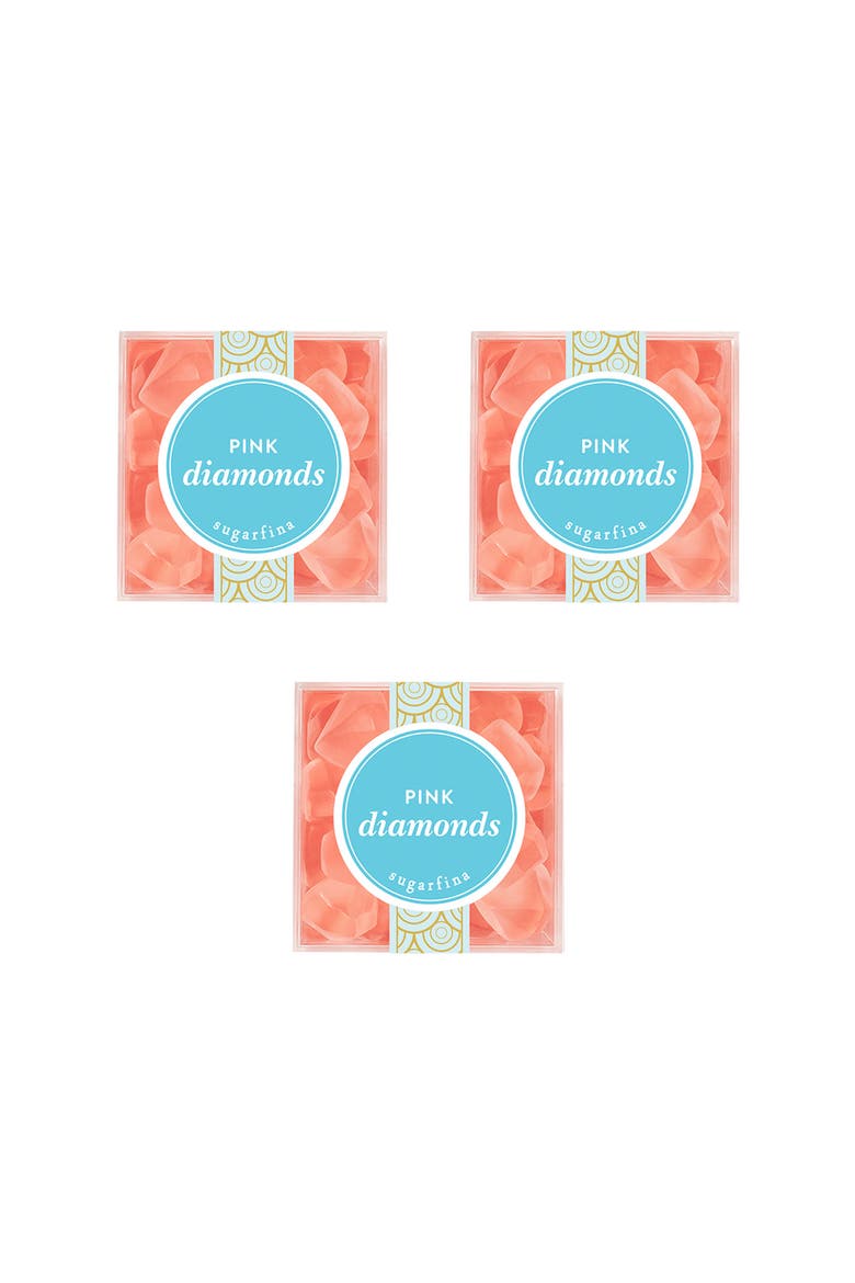 Pink Diamonds Set of 3 Candy Cubes, Main, color, BLUE