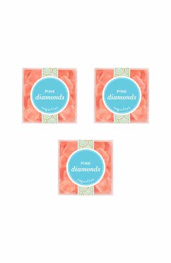 Pink Diamonds Set of 3 Candy Cubes