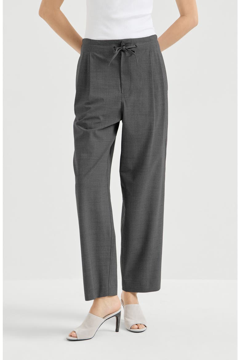 Tailored track trousers, Main, color, Medium Grey