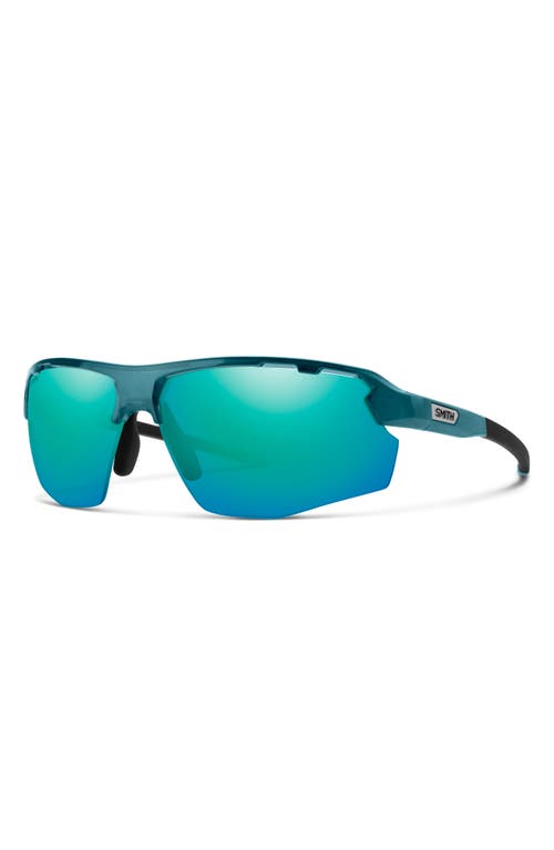 Smith Resolve Photochromic 70mm Chromapop™ Oversize Shield Sunglasses In Blue