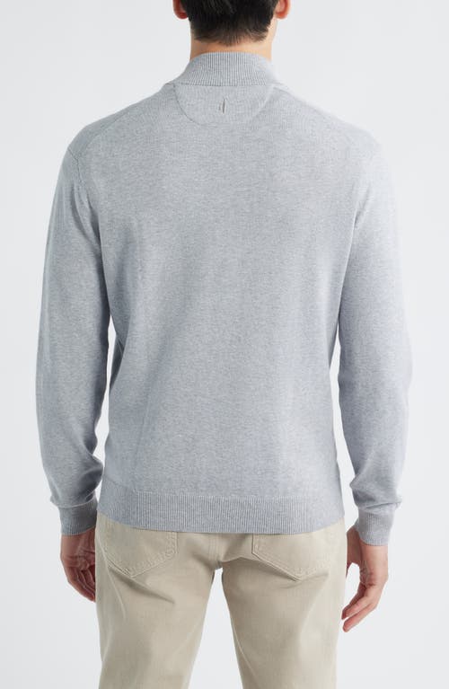 Johnnie-o Desmond Half Zip Sweater In Gray