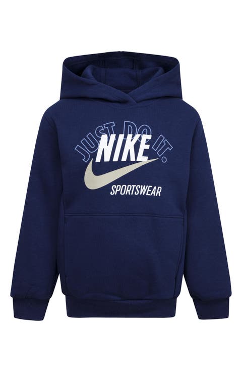 Kids' Retro Sportswear Club Fleece Hoodie (Little Kid)