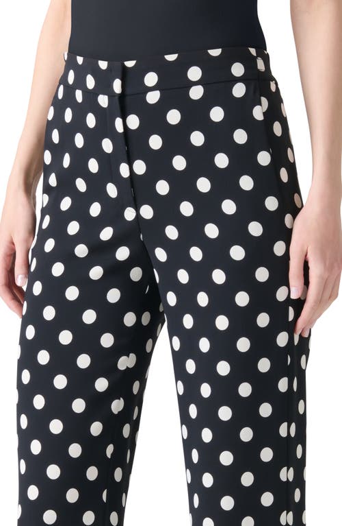 Akris Punto Marla Polka Dot Straight Leg Pants