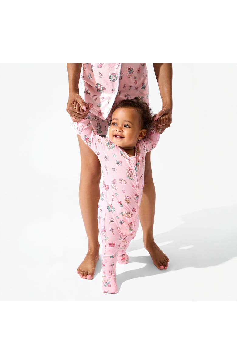 Bellabu Bear Baby Candy Cane Lane Convertible Footie, Alternate, color, Candy Cane Lane