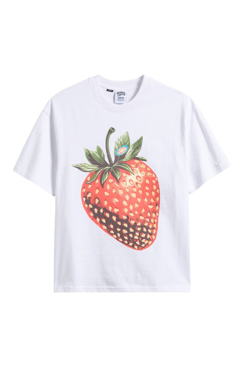 Boxy Diamond Berry Graphic T-Shirt, Alternate, color, WHITE