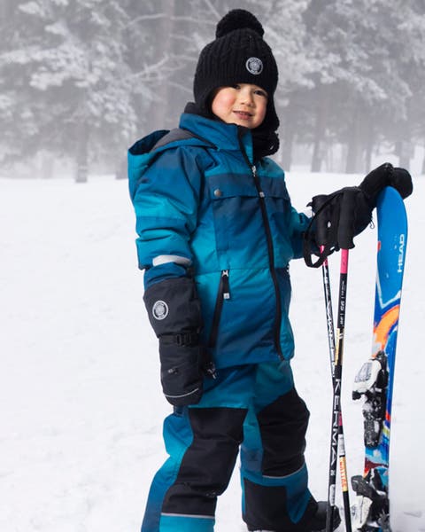 Kids Gender Inclusive Lined Winter Hat with Pompom (Toddler, Little Kid & Big Kid)