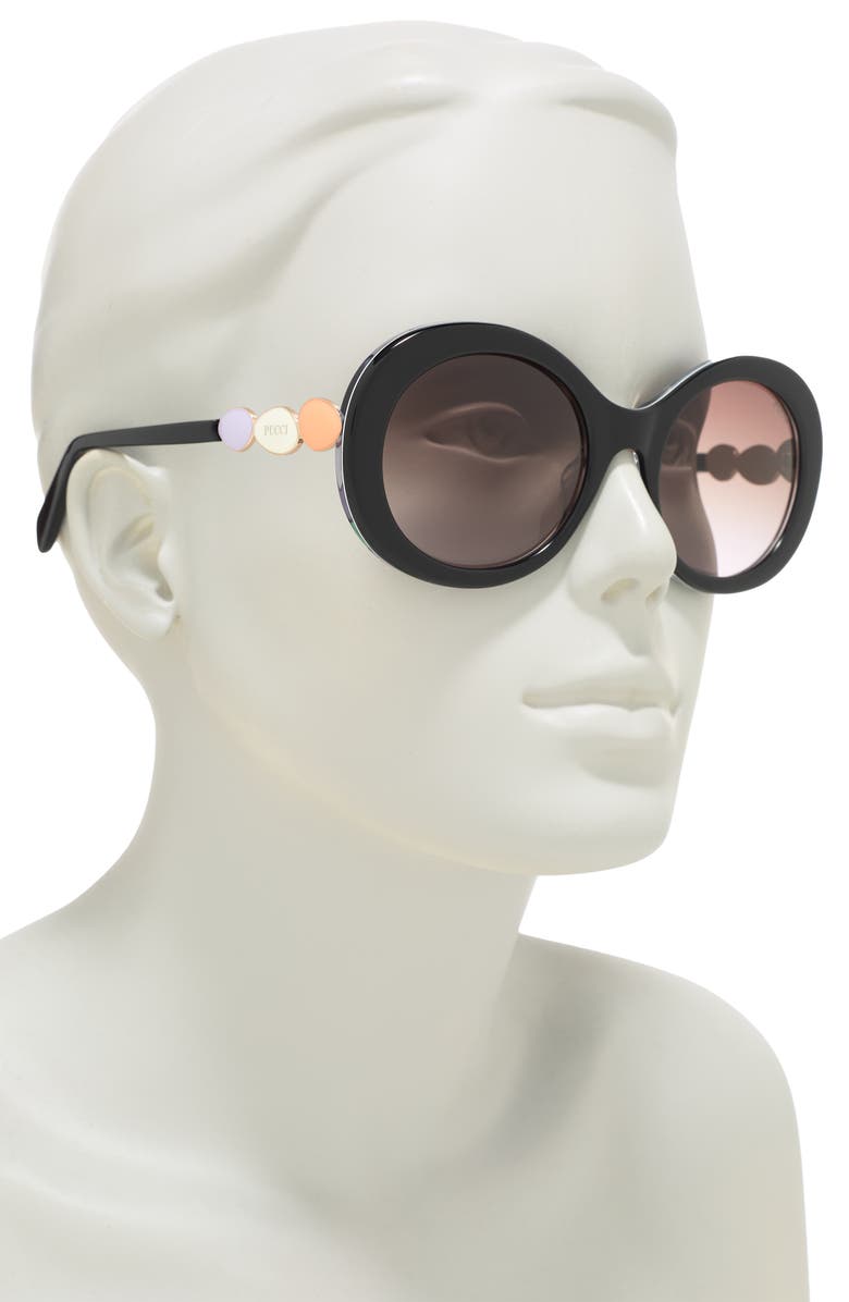Emilio Pucci 55MM Round Sunglasses, Alternate, color,