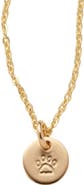 MADE BY MARY Fur Baby Disc Necklace