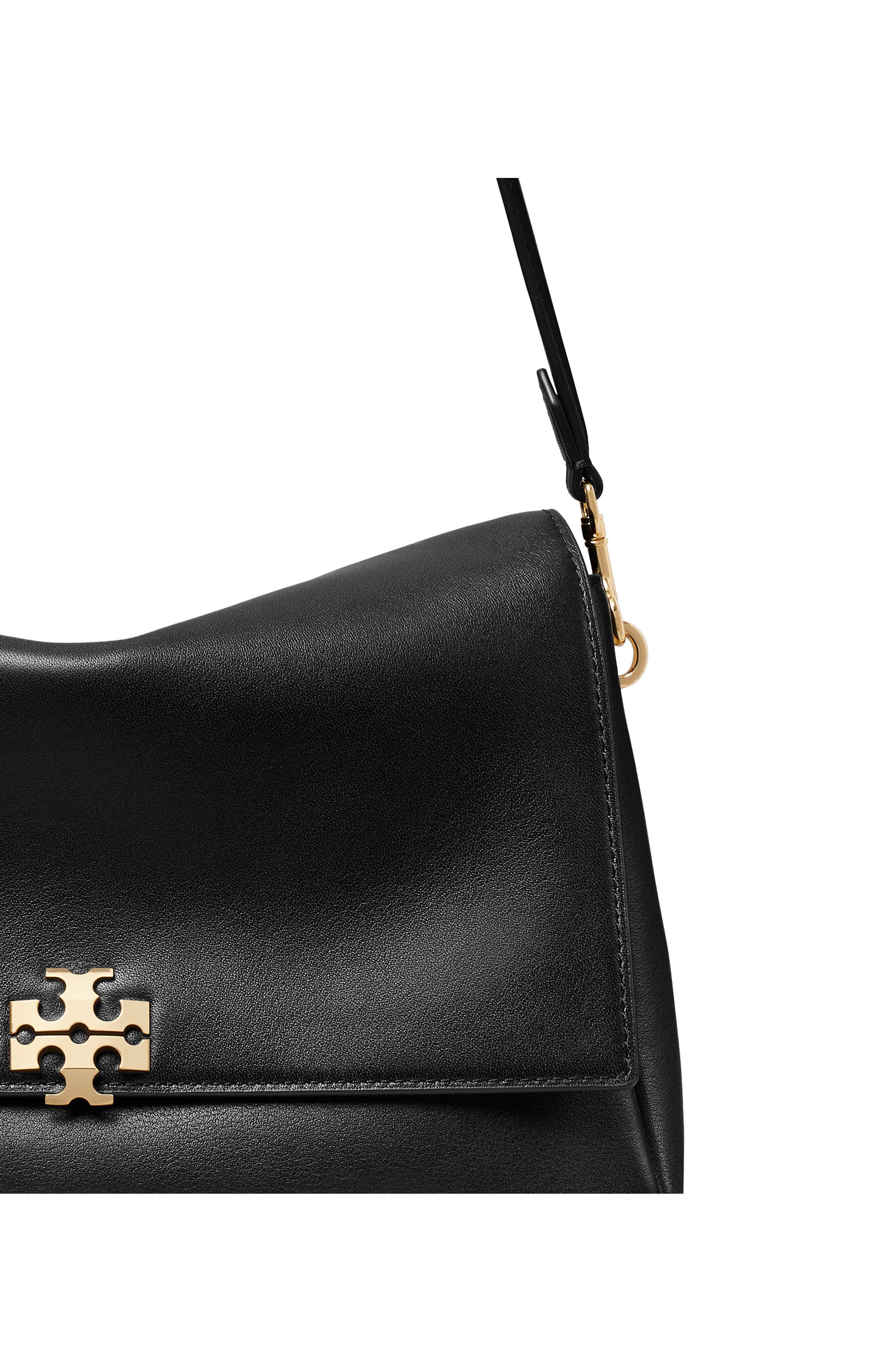 Tory Burch Charlie Leather Shoulder Bag, Alternate, color, 