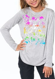 Malibu Sugar Tunic top with Teddy Bear screen - Little Kid