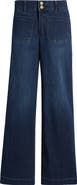 Wit 
Wisdom Emma Patch Pocket High Waist Wide Leg Jeans