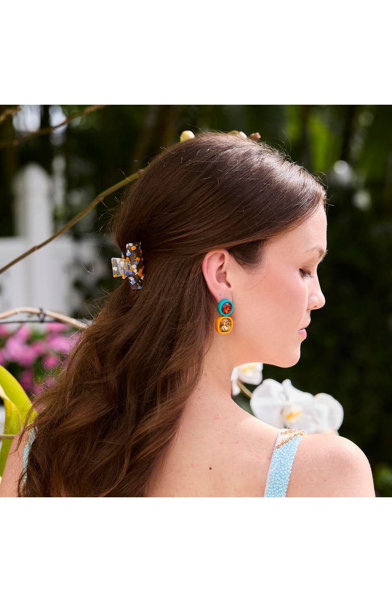 Lele Sadoughi Mini Sprinkle Claw Clip, Alternate, color, Clementine Tide 960