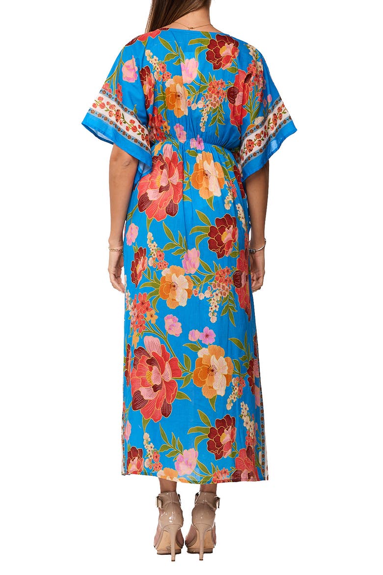 Comfy Print Caftan, Alternate, color, BLUE