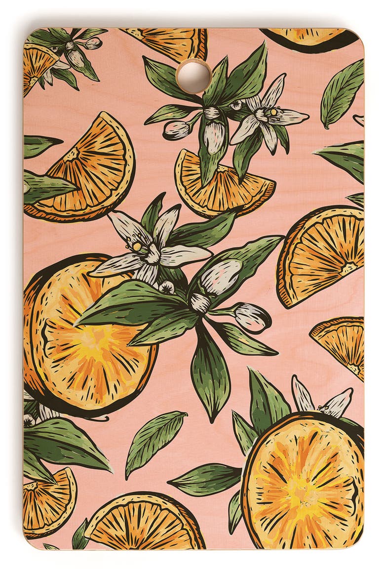 83 Oranges Big Papaya Cutting Board, Main, color, LEMON MULTI