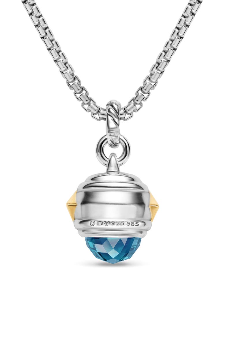 David Yurman Renaissance Amulet in 18K Yellow Gold, 29m, Alternate, color, Silver