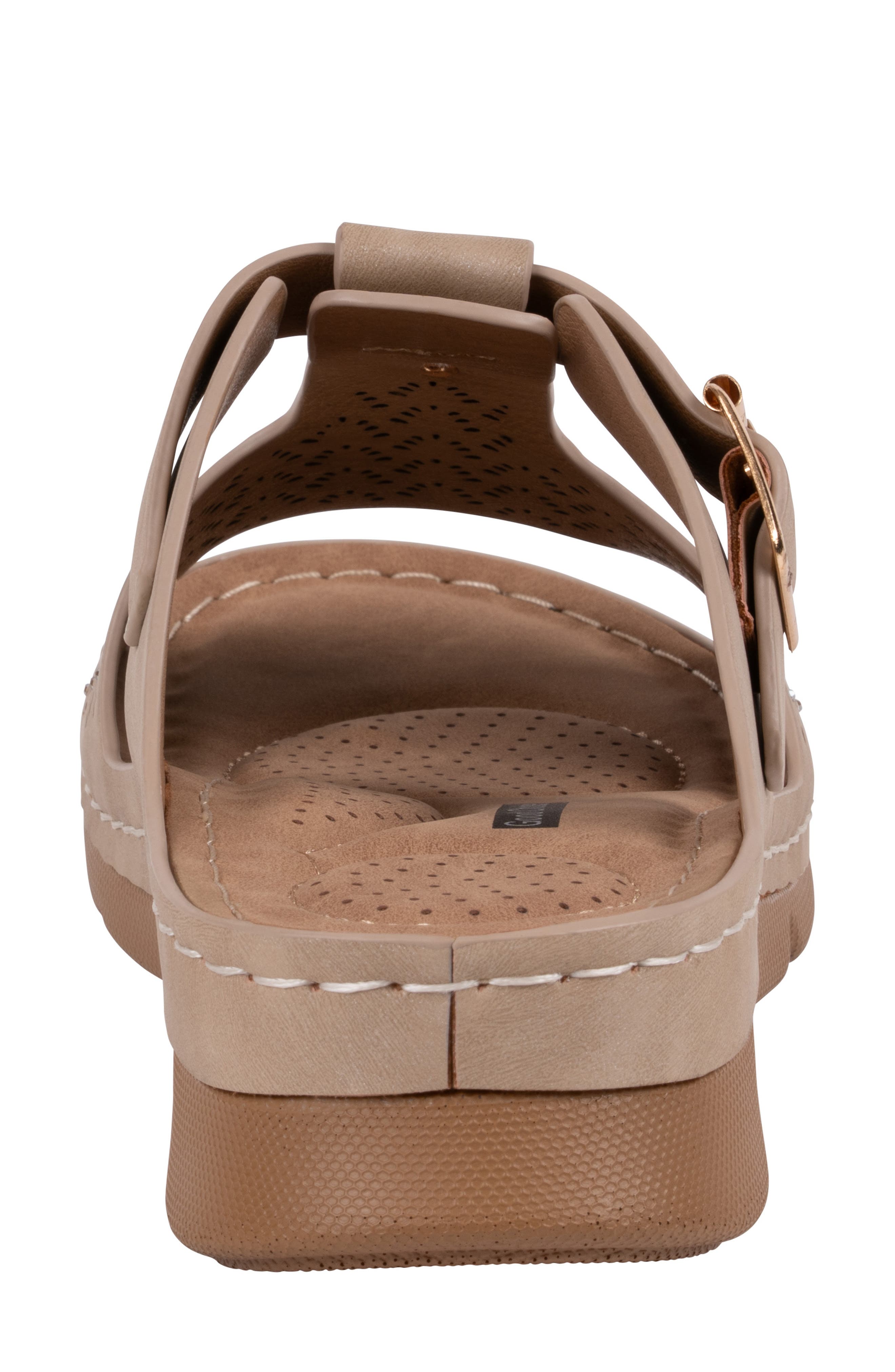 Loni Platform Wedge Sandal, Alternate, color, NUDE