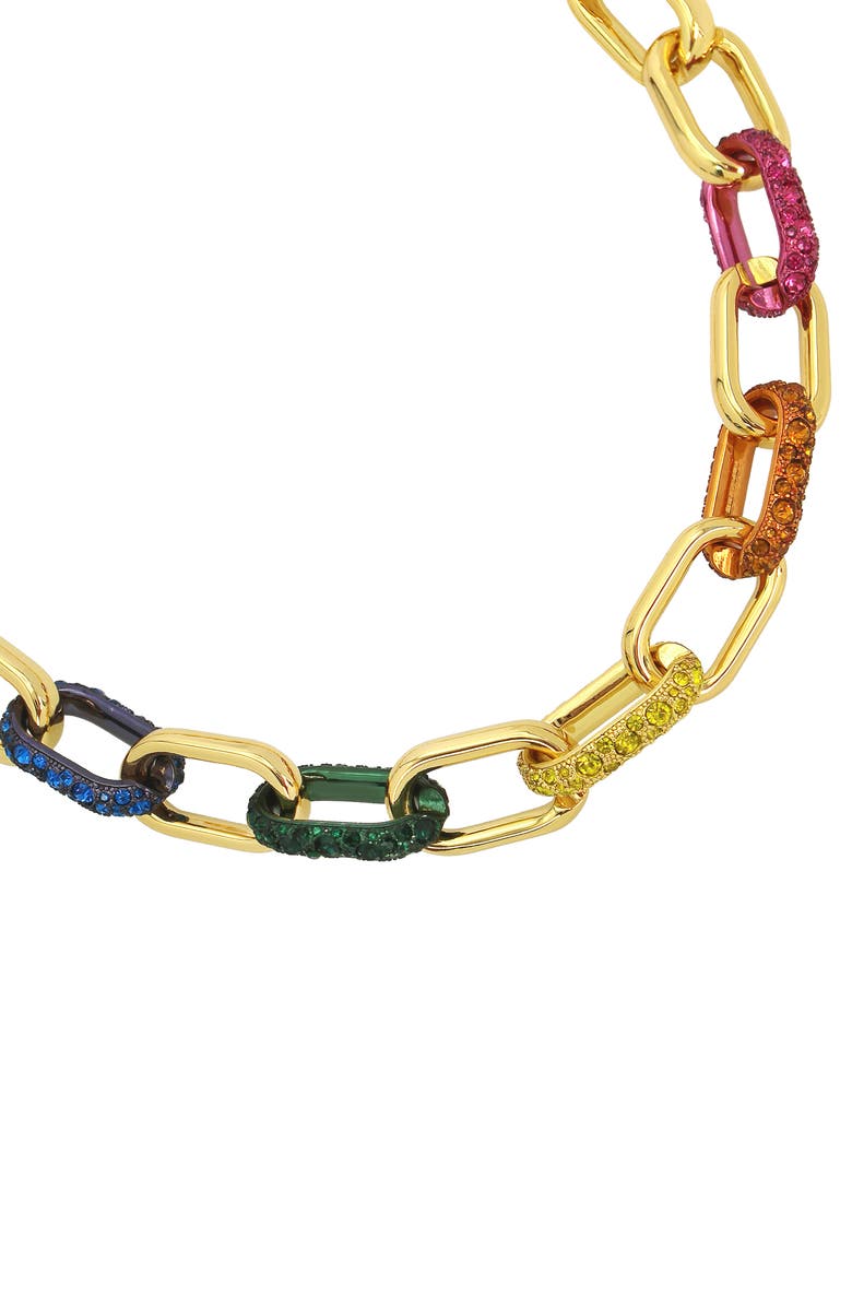 Kurt Geiger London Pavé Link Collar Necklace, Alternate, color, 