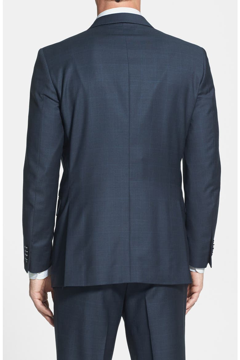 Classic Fit Navy Windowpane Suit, Alternate, color, NAVY