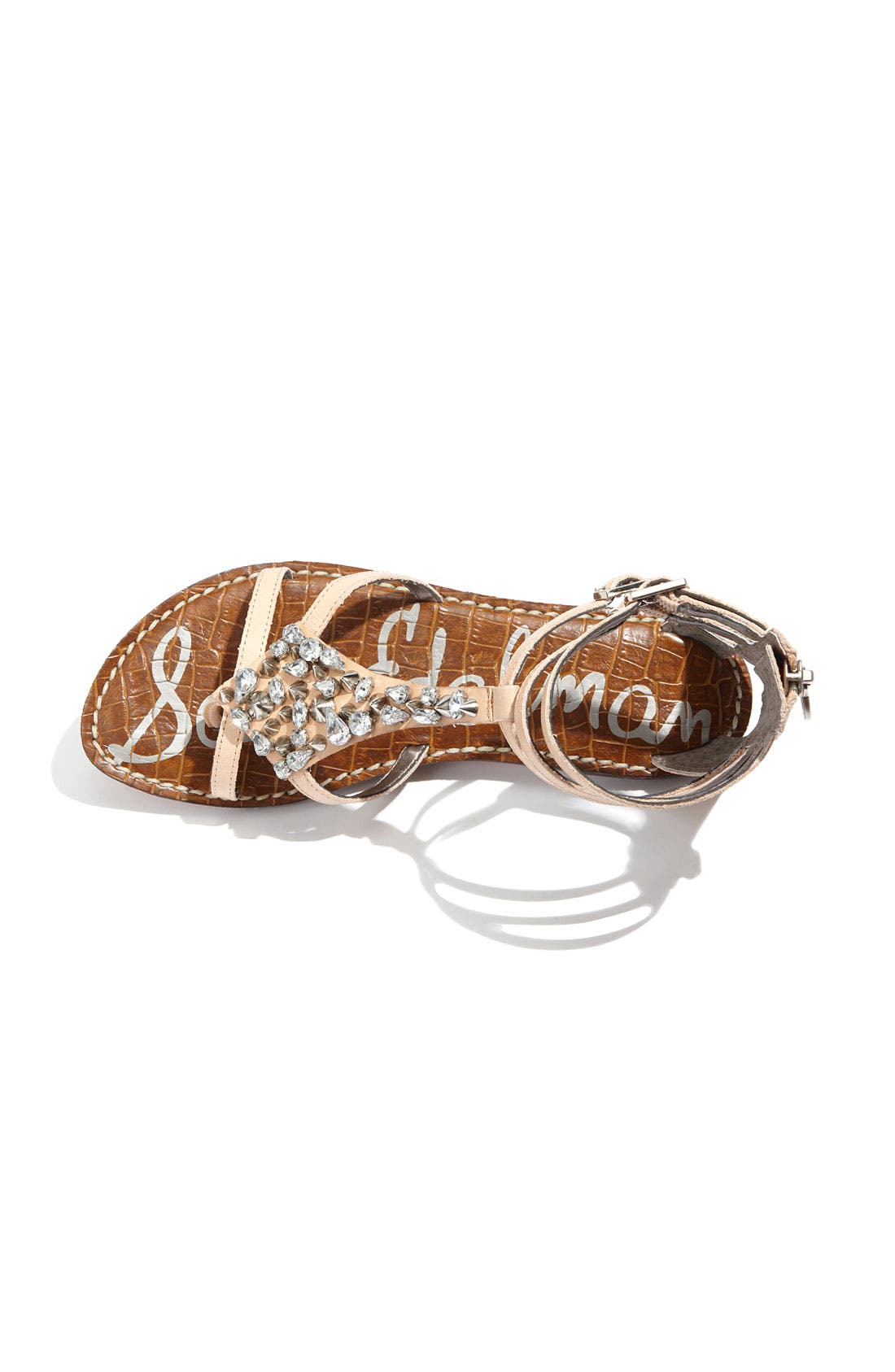 'Georgina' Sandal, Alternate, color, NATURAL LEATHER