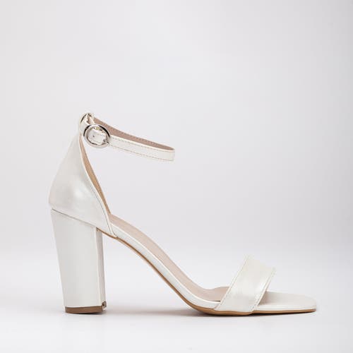 Forever & Always Shoes Women's White Ariadne - Ivory Wedding Heels With Ribbon In Ivory
