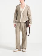 Manière De Voir Clovis Cardigan with Contrast Placket