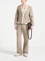 Manière De Voir Clovis Cardigan with Contrast Placket