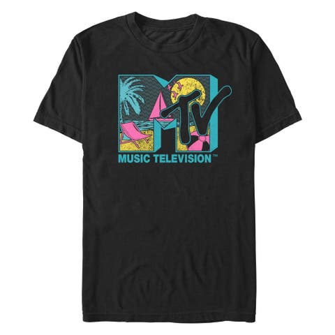 Men's MTV Scene Beach Logo  Graphic T-Shirt