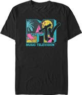 MTV Men's MTV Scene Beach Logo Graphic T-Shirt