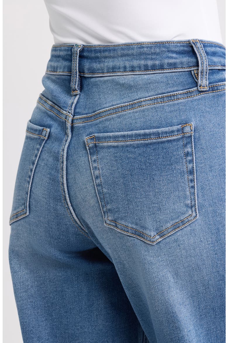 Bella Slanted Pocket Wide Leg Jeans, Alternate, color, 08M MEDIUM WASH
