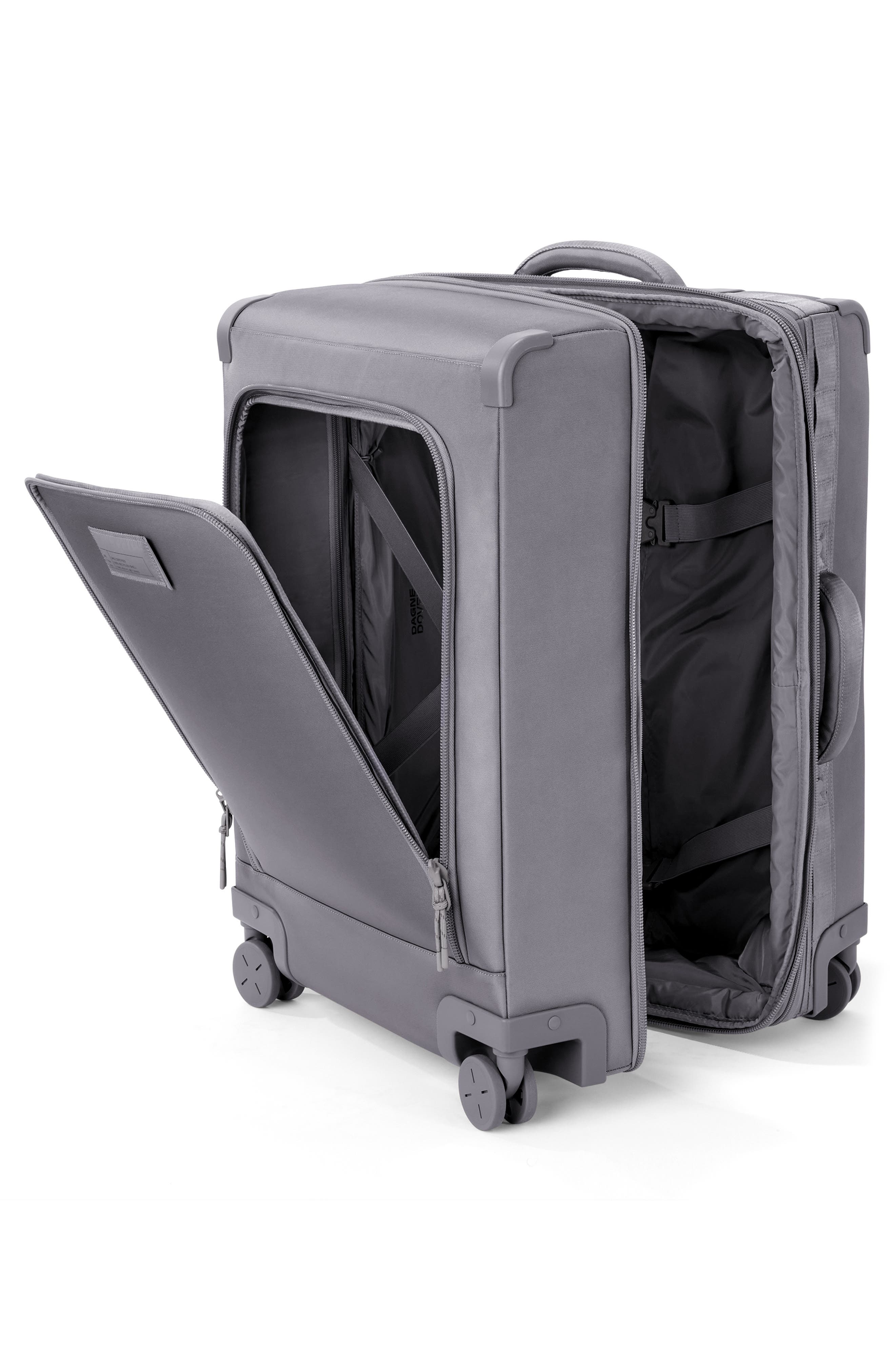 Dagne Dover Sydney Checked Rolling Luggage, Alternate, color, Ash Grey