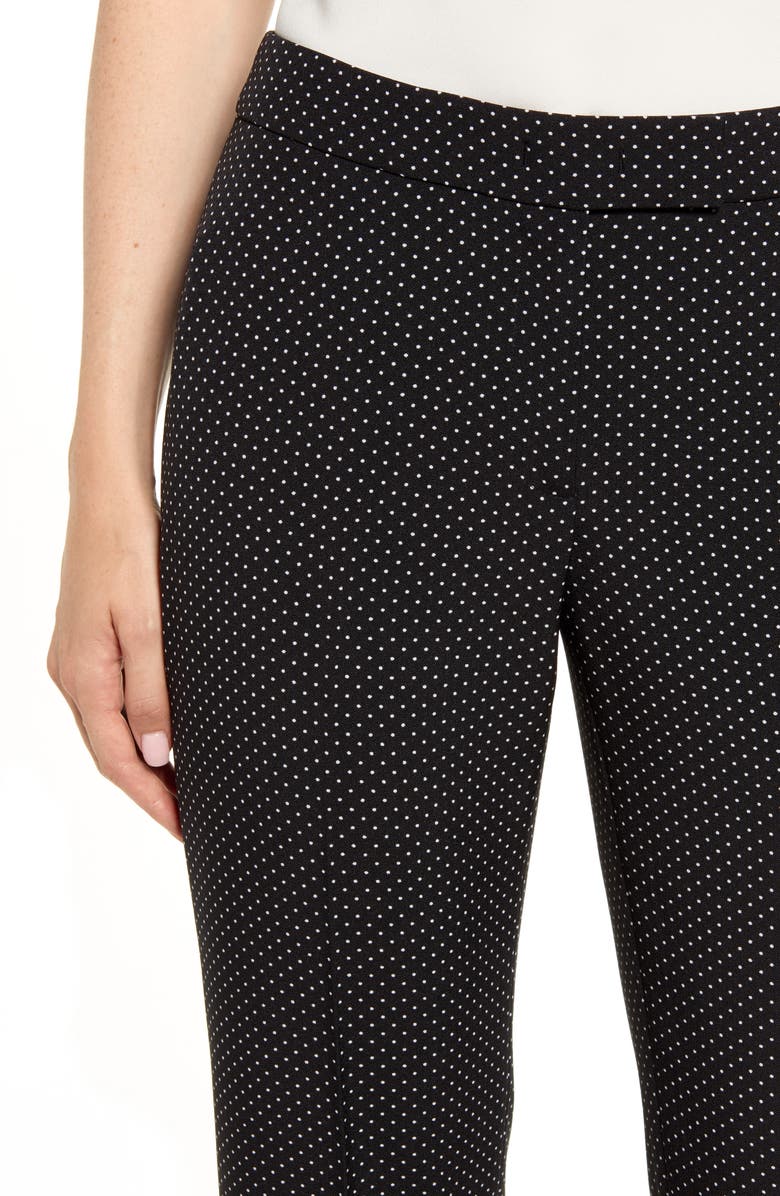 Anne Klein Microdot Crepe Ankle Pants, Alternate, color, 