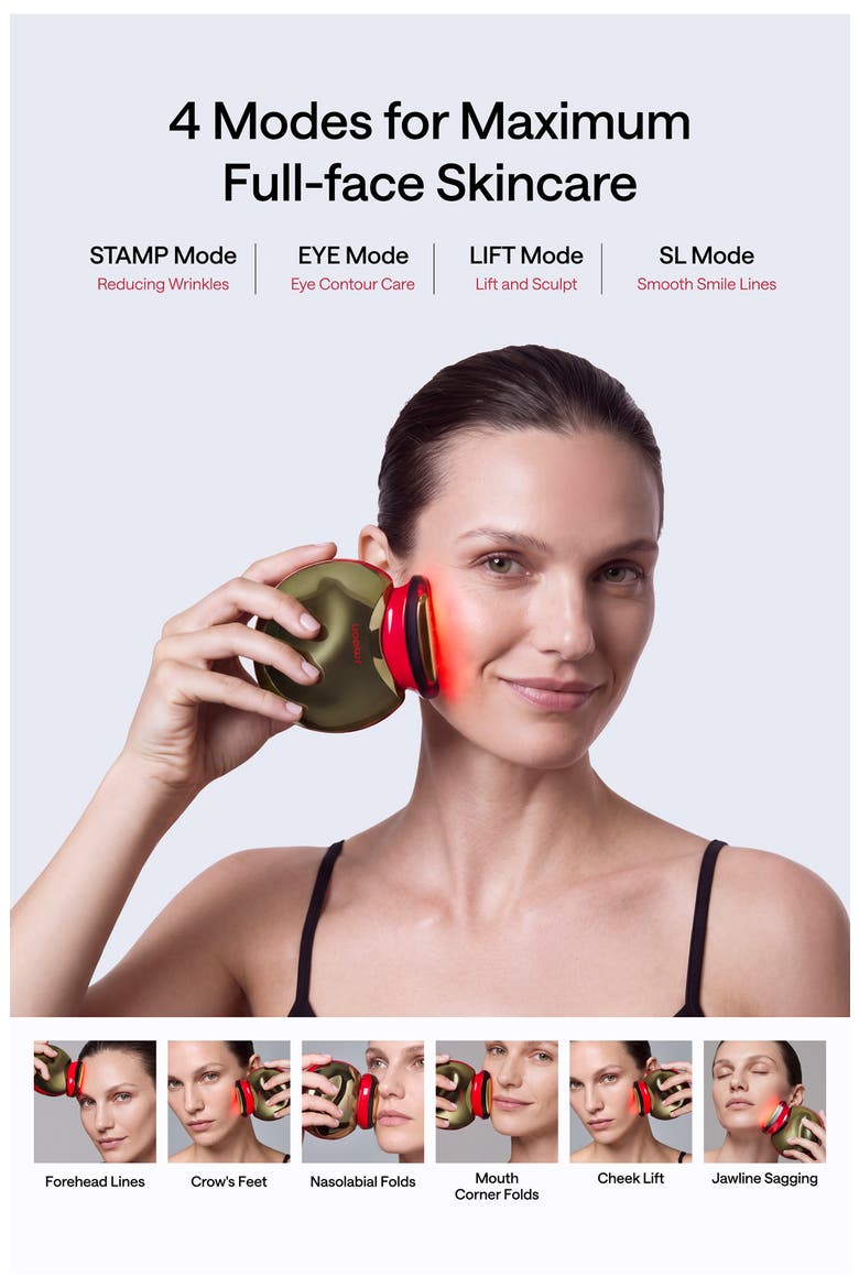 JMOON by Ulike UCollagen+ Microcurrent + LED Light Therapy Device, Alternate, color, UCOLLAGEN / RED