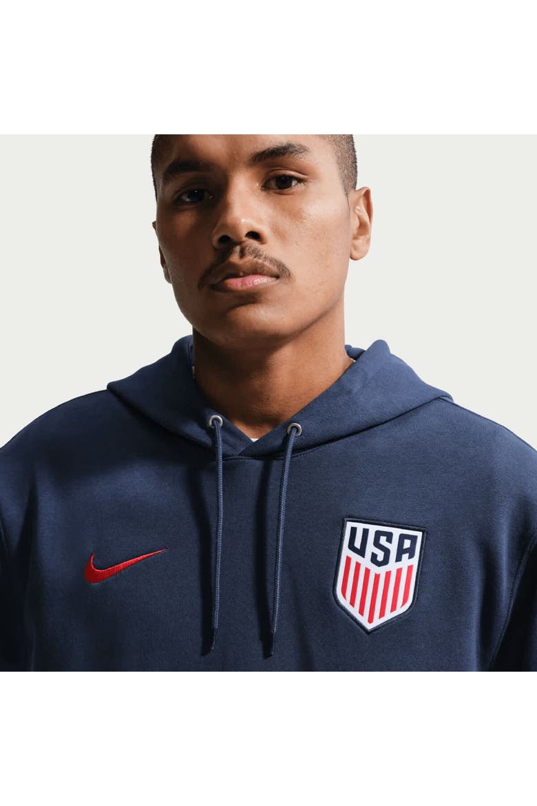 Men's Nike Navy USMNT Club Hoodie, Alternate, color, Navy