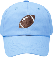 Bits & Bows Football Twill Bow Baseball Hat