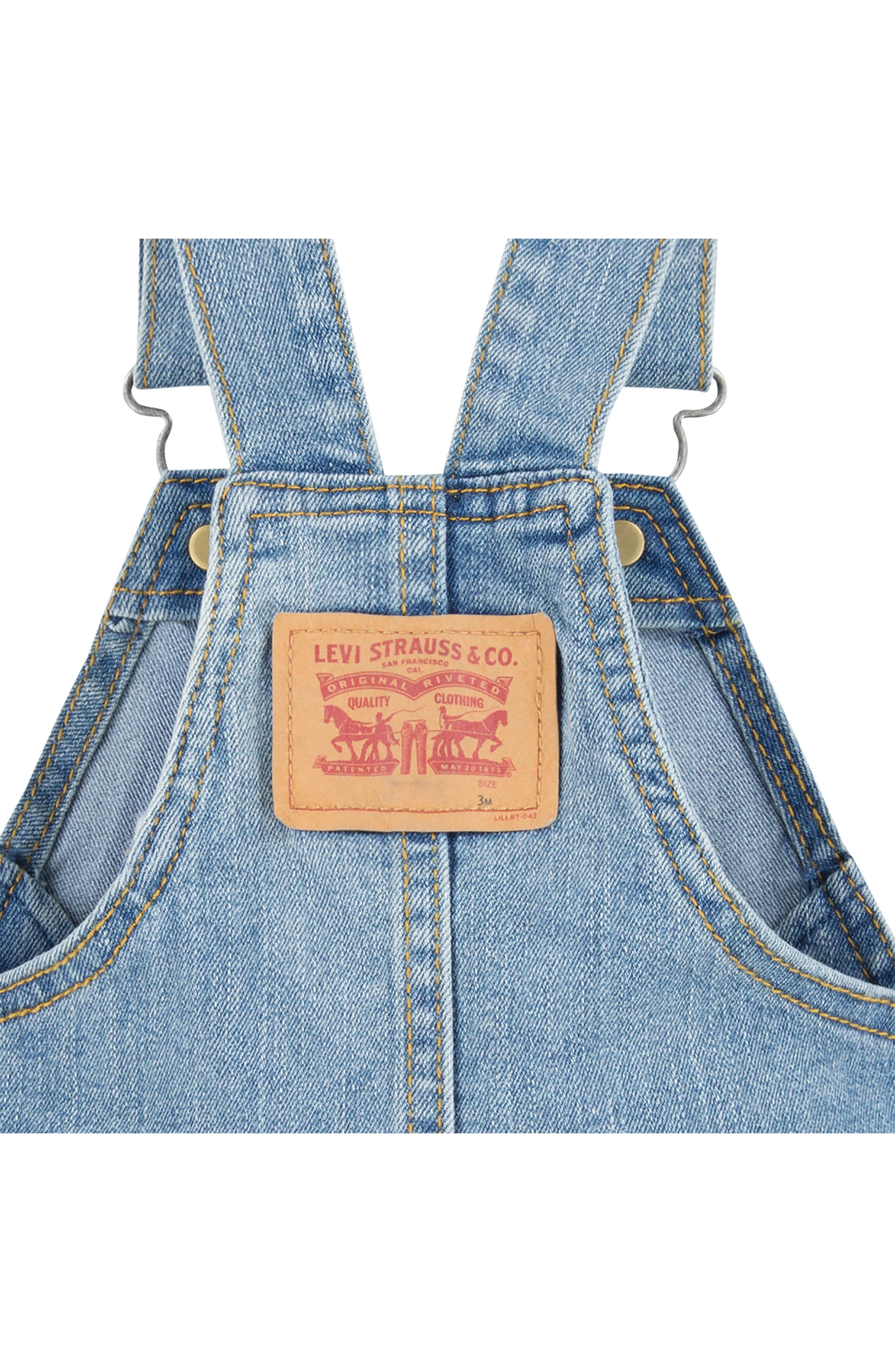 Детские Levi's Denim Shortalls — фото 5