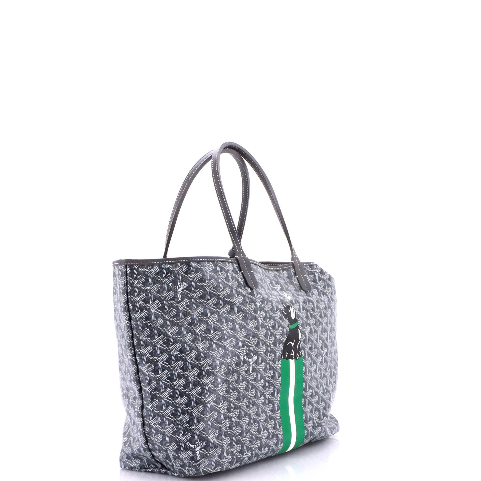Saint Louis Tote Printed Coated Canvas PM, Alternate, color, Grey