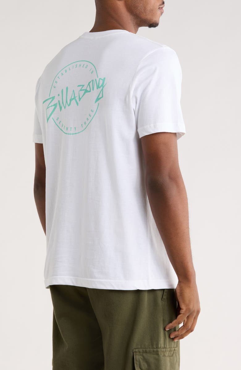 Billabong Eighty Six Logo Graphic T-Shirt, Alternate, color, White