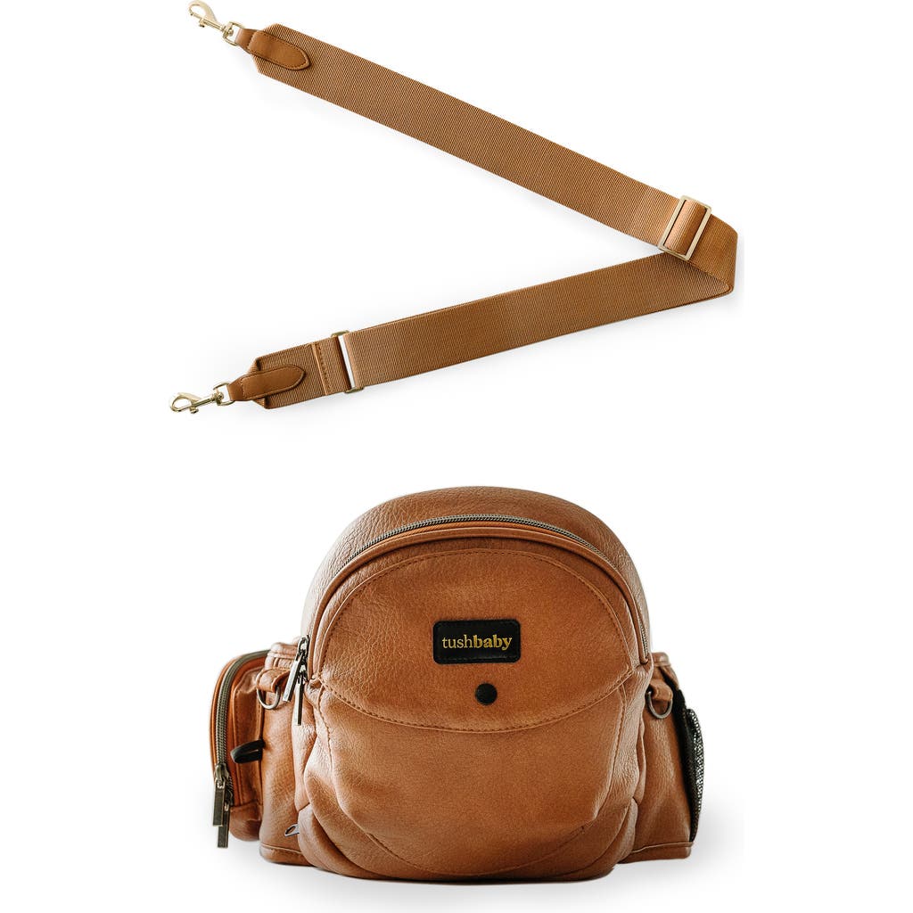 Tushbaby Hip Seat Carrier + Crossbody Strap Set in Cognac/Tan  product