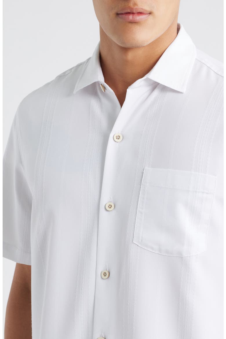 Coastal Cool Corso Vines Camp Shirt, Alternate, color, WHITE