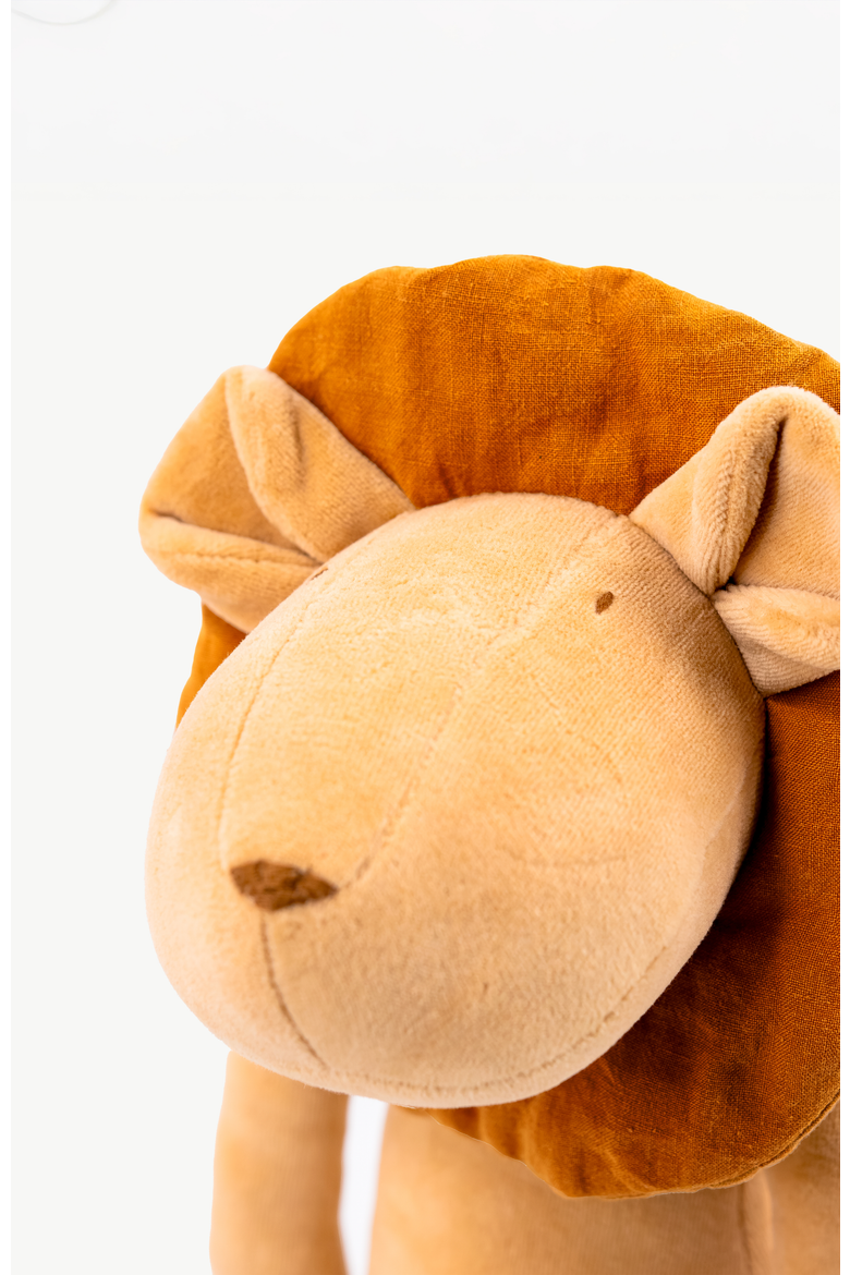 Louis, the lion stuffed animal yellow, Alternate, color, Yellow