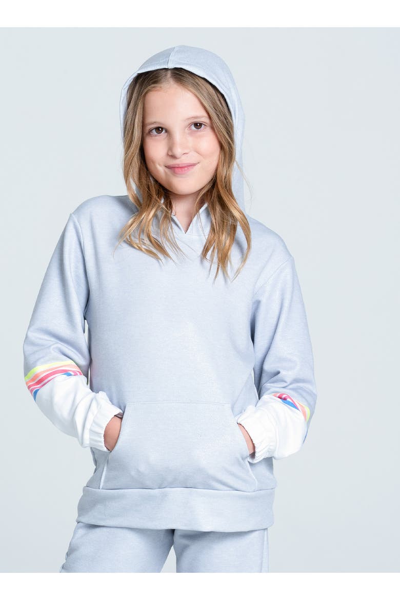 Over the Rainbow Hoodie, Main, color, Heather Grey