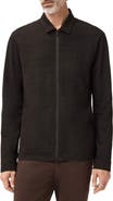 John Varvatos Kassen Jacquard Zip-Up Shirt Jacket