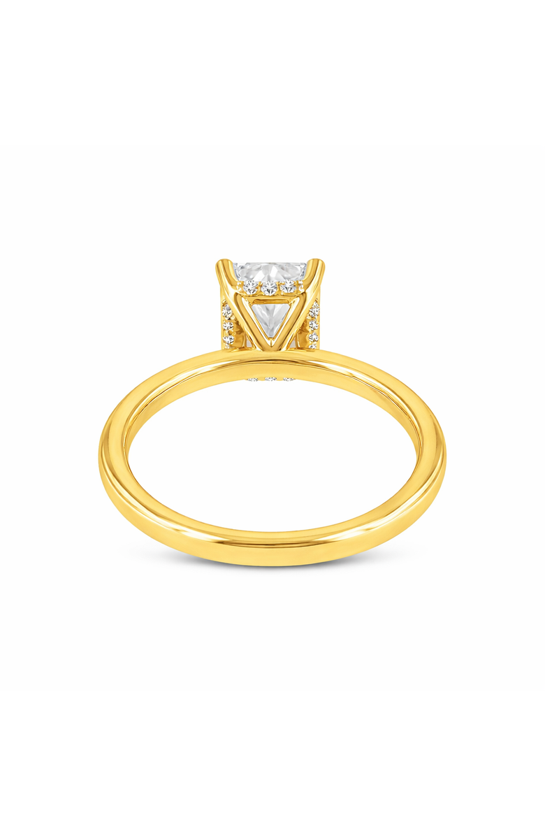LuvMyJewelry Eman 14K Gold Radiant Cut Lab Grown Diamond Hidden Halo Engagement Ring - 2.05 Ct, Alternate, color, 14K Yellow Gold