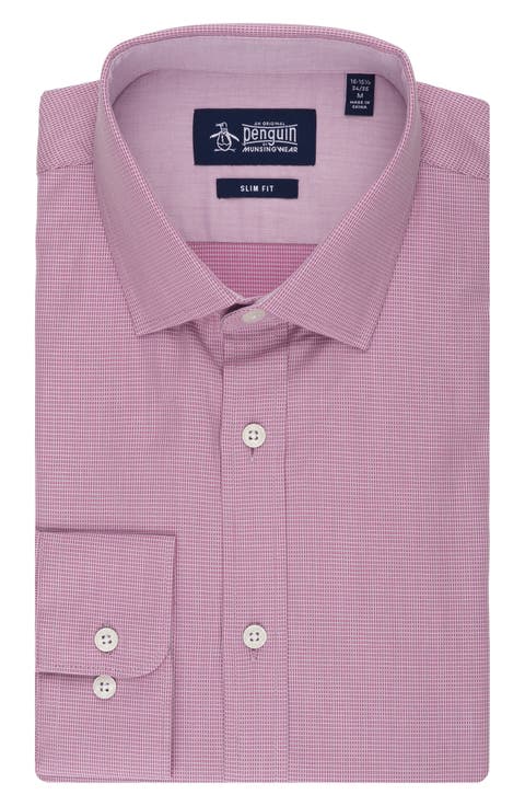 Aaron Slim Fit Dobby Dress Shirt