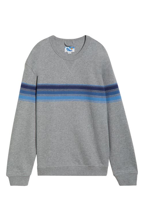 Marine Layer Cloud 9 Fleece Relaxed Crewneck Sweatshirt In Blue