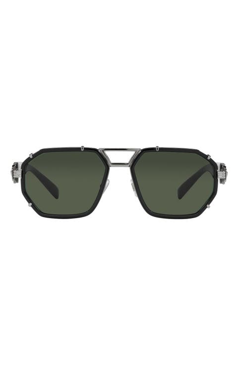 58mm Aviator Sunglasses